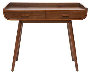 Scrivania scandinava legno chiaro con 2 cassetti L100 cm HALLEN