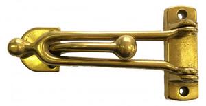 Gancio in ottone limitatore d'apertura per porte Ottone lucido