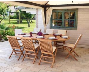 Tavolo allungabile in legno teak Alicudi OT503