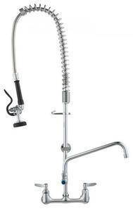 Rubinetto commerciale con doccetta di prelavaggio - miscelatore per lavello a parete - altezza 915 mm - bocca girevole da 30,5 cm - ottone con doccetta estraibile - per lavello a 1/2/3 scomparti