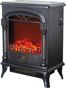 Caminetto elettrico 1950 W Kekai Arizona 37x23x51 cm con effetto fiamma, nero, per interni
