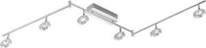 Paul Neuhaus 6787-96 Sileda Faretto da soffitto a 6 luci in alluminio opaco