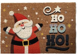 Zerbino Natalizio 60x40 cm con Babbo Natale e Scritta "HO HO HO!"