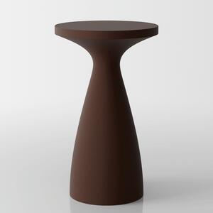 Tavolo Alto Drink in Polietilene – Marrone Opaco - Design Moderno per Bistrot e Locali