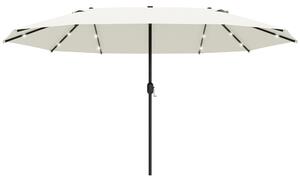 Outsunny Ombrellone Ovale Crema 440 x 256 cm