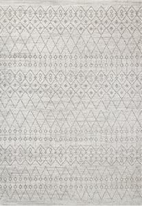 Tappeto Esterno Garden 24 Effetto Sisal - Design Geometrico Crema/Grigio 133X190
