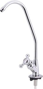 Rubinetto da cucina in acciaio inossidabile con rotazione a 360° - altezza 28 cm - adatto per sistemi di filtraggio dell'acqua - costruzione robusta