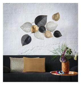 Pannello in metallo con foglie HALF LEAF -B, 3D sono il nuovo trend Dimensioni 118x3x h 52 cm forme La natura incontra l'arte per decorare le tue pareti