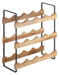 Portabottiglie per vino in legno numero di bottiglie 12 York – Metaltex