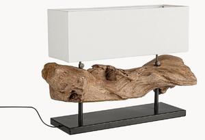 Lampada da tavolo in legno di teak Naga