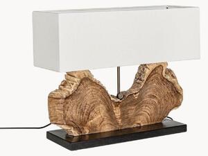 Lampada da tavolo in legno di teak Naga