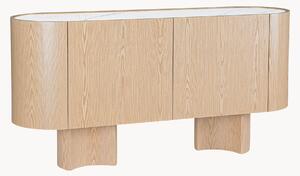 Credenza in legno con piano in pietra Otilia