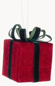 Set di 6 oggetti decorativi natalizi effetto velluto Ertemios Gift