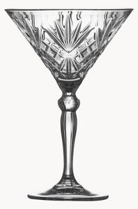 Set di 4 bicchieri da cocktail in cristallo Melodia