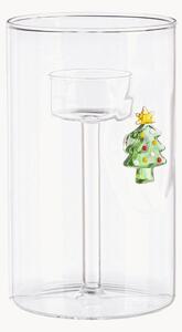 Set di 2 portacandele in vetro Lavish Pine