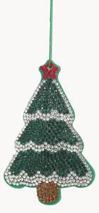 Set di 2 addobbi di Natale in vetro Jewel