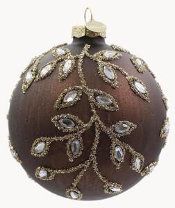 Set di 8 palline di Natale in vetro Gemstone