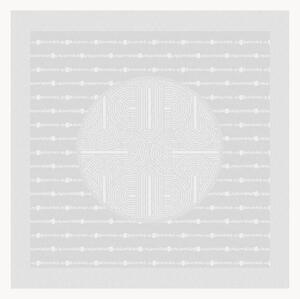Set di 4 tovaglioli jacquard Le Cercle Blanc