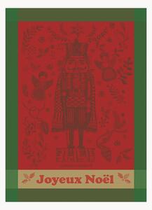Set di 4 strofinacci jacquard Casse Noisette Noel Rouge