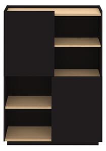 Libreria nera opaca 100x147 cm Nina - TemaHome