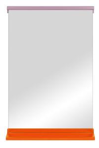 Specchio da parete con telaio in legno massiccio con ripiano 50x75 cm Lun – noo.ma