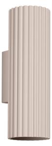 Lampada da parete grigio tortora in metallo ø 6,5 cm Gleam – Sollux