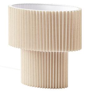 Lampade da tavolo Lindby, Tazia, Beige, Soggiorno, Tessuto / Tessile