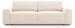 Divano beige allungabile/con contenitore con rivestimento in velluto 247 cm Jodie – Micadoni