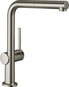 Miscelatore per lavello Talis bocca estraibile finitura acciaio inox aspetto acciaio inox 1jet