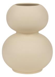 Vaso beige in ceramica (altezza totale 36 cm) Tuga – noo.ma