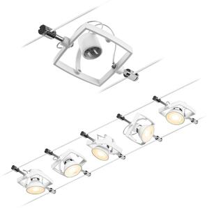 Plafoniera Paulmann, Wire Mac II, Bianco, Corridoio, Metallo, Moderno