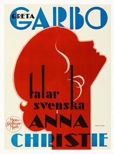 Stampa artistica Anna Christie Ft Greta Garbo Retro Movie Cinema, (30 x 40 cm)