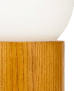 Pauleen Woody Shine da tavolo, legno, sfera vetro