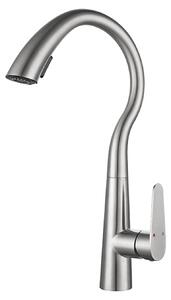 Miscelatore da cucina con doccetta estraibile e design girevole