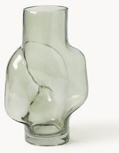 Vaso in vetro fatto a mano Gleam, Alt. 32 cm