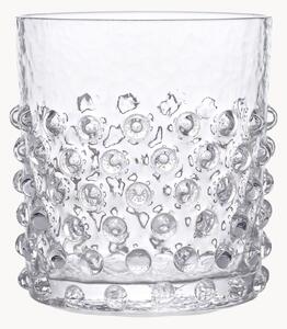 Set di 2 bicchieri in vetro soffiato Hobnail