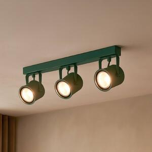 Faretto da soffitto Canico, a 3 luci, verde Canico Argon, Verde, Soggiorno / Sala da pranzo, Metallo, Moderno, Faretto alogeno