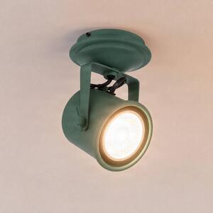 Faretto da soffitto Canico, a una luce, verde Canico Argon, Verde, Soggiorno / Sala da pranzo, Metallo, Moderno, Faretto alogeno
