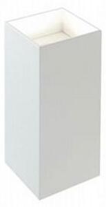 Applique Da Esterno Moderna Tower Alluminio E Vetro Bianco Led 6,6W 3000K