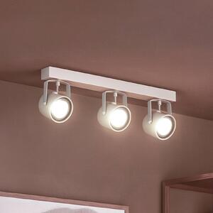 Faretto da soffitto Canico, a 3 luci, color crema Canico Argon, Crema / Ambra, Soggiorno / Sala da pranzo, Metallo, Moderno, Faretto alogeno