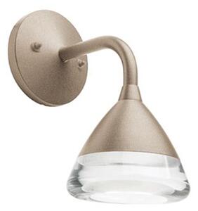 Applique Contemporanea Graal Alluminio Tortora 1 Luce Led 20W 3000K