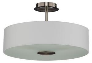 Plafoniera Lindby, Josia, dimmerabile, Bianco, Corridoio, Tessuto / Tessile, Moderno