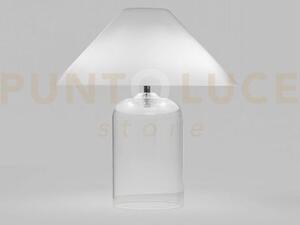Alega lampada da tavolo bianco cristallo cromo lucido 3 luci attacc
