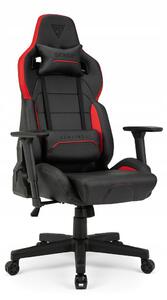 Sedia da gaming SENSE7 Sentinel Nero Rosso - Sedia da ufficio ergonomica, sedia da scrivania, 150 kg, braccioli 3D, funzione oscillante, poltrona direzionale, poltrona per PC