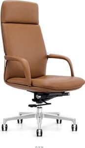 Poltrona in ecopelle nera con struttura in acciaio inox moderna ed elegante
