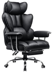 Sedia da gioco GTPLAYER, sedia da gioco, sedia da ufficio ergonomica con poggiapiedi, supporto lombare regolabile e cuscino per la testa, sedia da gioco imbottita, poltrona da gioco