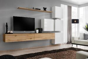 Parete attrezzata marrone Soggiorno Legno Moderno Set di mobili Armadio a muro completo