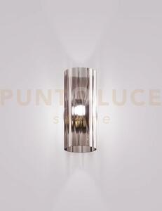 Armonia applique a parete 14 fume' rombo allungato oro satinato 1 
