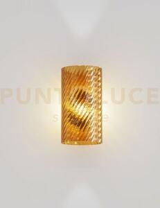 Armonia applique a parete 20 ambra scura rigadin oro satinato 1 luc