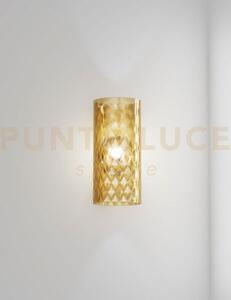 Armonia applique a parete 18 ambra balloton oro satinato 1 luce att